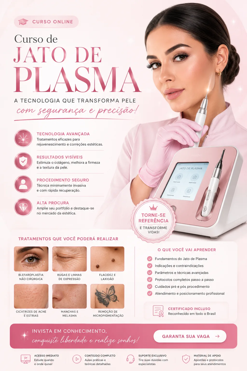 Curso de jato de plasma profissional